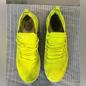 Mens size 10 APL neon yellow sneakers